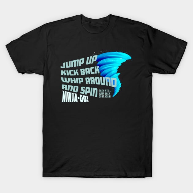 Ninjago Spinjitzu Blue Fan-Art T-Shirt by ForTheBoys